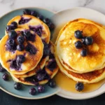 Blueberry Protein Pancakes (SO Fluffy!) First Image