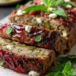 Paleo & Keto Greek Meatloaf with Feta Cheese and Mint…{with some great tips for making Paleo/Keto meatloaf!} First Image