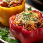 Slow Cooker Stuffed Bell Peppers First Image