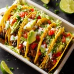 Vegetarian Black Bean Baked Taco Recipe First Image