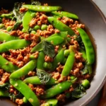Spicy Ground Turkey and Snap Peas First Image