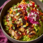 St Patrick’s Day Chicken Guacamole Bowls First Image