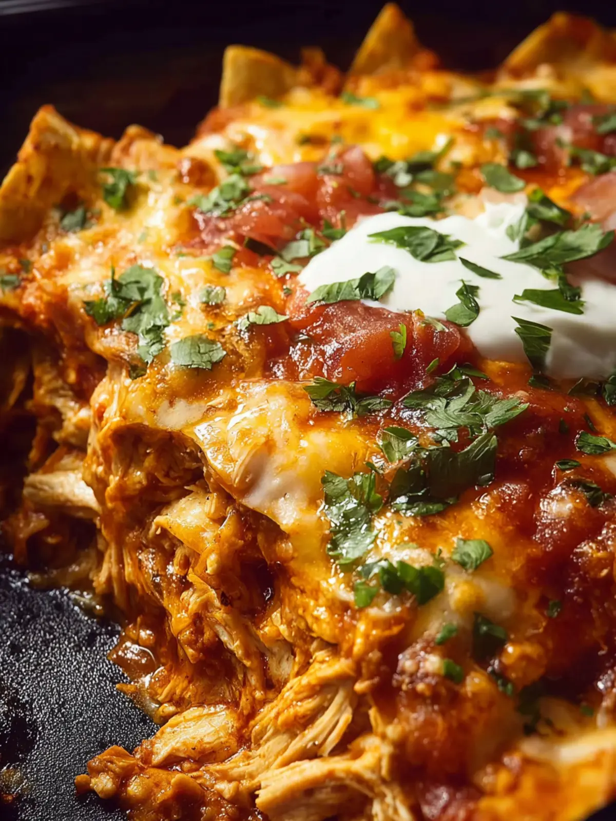 Crockpot Chicken Enchilada Casserole: Easy, Cheesy Comfort!